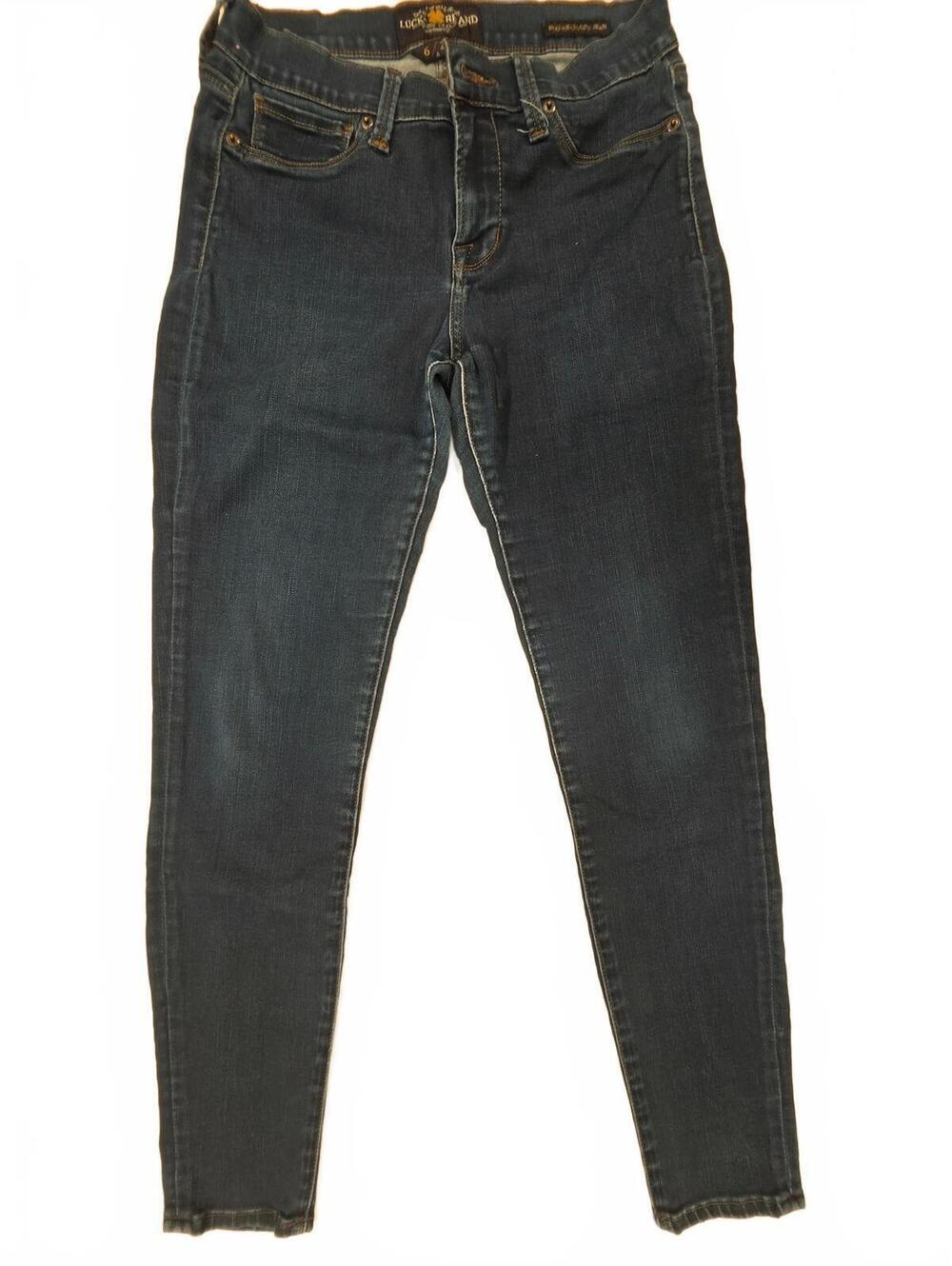 Lucky Brand Brooke Legging Jeans Womens Size 6 28 Dark Wash Blue Skinny Denim
